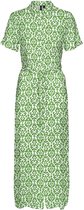 Vero Moda Jurk Vmeasy Joy S/s Long Shirt Dress Wvn 10297365 Classic Green/kylie Dames Maat - M