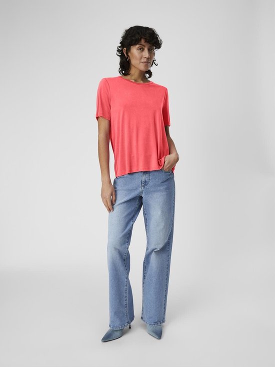 Object Objannie S/s T-shirt Noos Tops & T-shirts Dames - Shirt - Roze - Maat XL