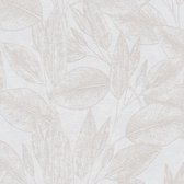 Natuur behang Profhome 378361-GU vliesbehang gestructureerd met natuur patroon mat beige crèmewit 5,33 m2