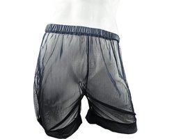BamBella ® - Boxer short - Maat S/M - Sexy Zwart Erotische kant doorzichtige onderbroek Heren
