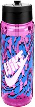 ACCESSOIRES NIKE - nike tr renouveler recharge bouteille de paille 24 oz graphique - Rose-Multicolore
