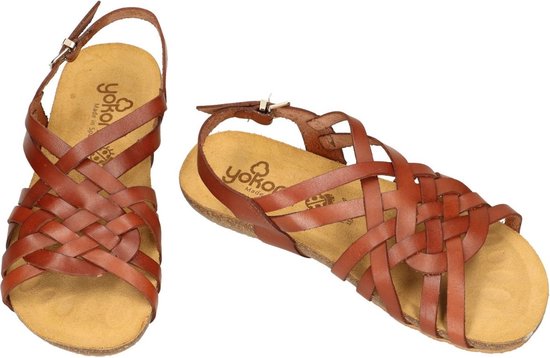 Yokono Dames cognac caramel sandalen maat 39 bol