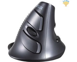 Delux - M618 GX - Draadloos Muis - USB Aansluiting - Anti-RSI - Ergonomisch - Verticale Muis - 800 1000 1600 DPI - Verwijderbare Polssteun - 6 Knoppen - Plug-in Play - Rechtshandig