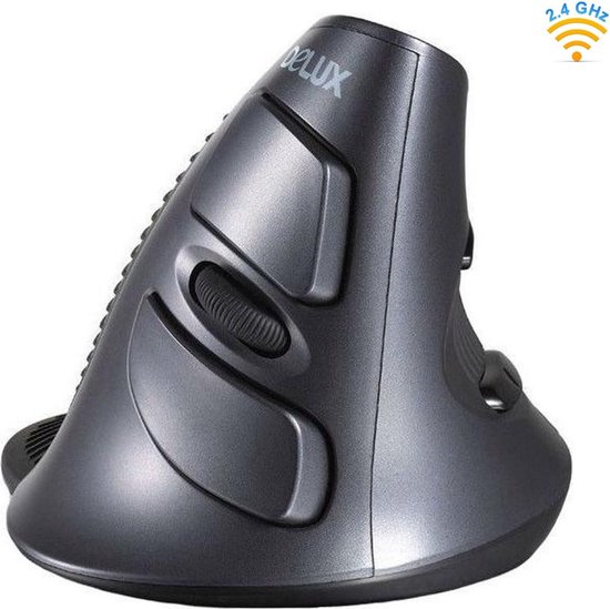 Foto: Delux m618 gx draadloos muis usb aansluiting anti rsi ergonomisch verticale muis 800 1000 1600 dpi verwijderbare polssteun 6 knoppen plug in play rechtshandig