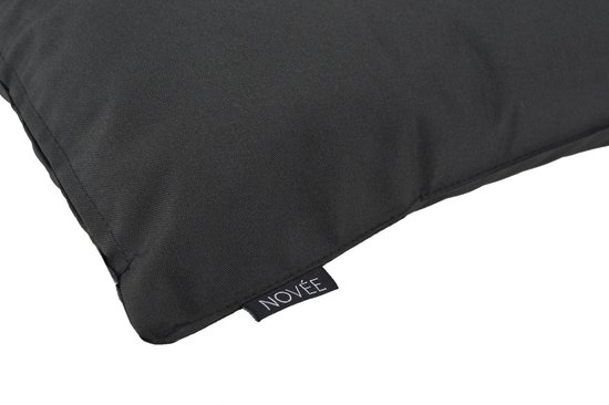 Housse de Coussin Zara - Zwart | Plein air / Extérieur | 45 x 45 cm | Polyester