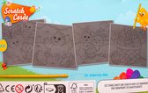 Kinder knutselset voor Pasen / scratch cards / kraskaarten met kras pen met Paashaas, Paasei, kuiken (kip / paashaan) (creatief knutselen voor kinderen)