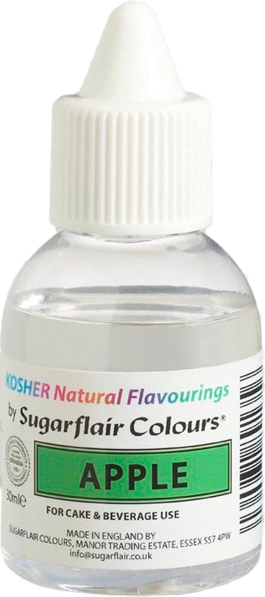 Sugarflair Natuurlijke Smaakstof - Appel - 30ml - Aroma - Kosher