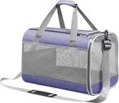 Sac pour chien, sac de transport pour chien, sac à bandoulière, idéal pour les voyages, robuste, durable, fabriqué avec des matériaux de haute qualité - Violet