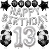 Mega Feestpakket XXL - 13 jaar - Verjaardag Versiering - Feest Versiering - Feest decoratie - Ballonnen en Slingers