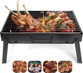 Barbecue Grill, AGM Houtskool Grill Draagbare Vouwen BBQ Grill Barbecue Bureau Tafelblad Outdoor Roestvrij Staal Roker BBQ voor Picknick Tuin Terras Camping Reizen