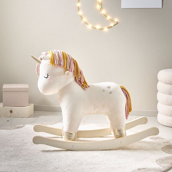 Petite Amélie Hobbelpaard Eenhoorn 'Lara' – Schommelstoel voor Baby – Hobbeldier voor een Wereld vol Magie & Fantasie - Vanaf 1 Jaar
