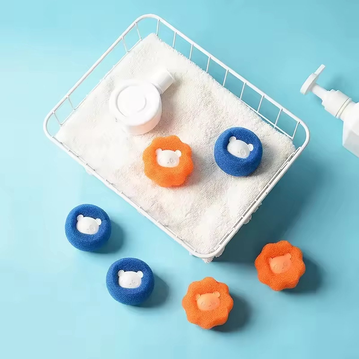 20 X Pluizenbollen Voor Wasmachine, Haarvanger Voor Droger Pluizenbollen Wasbal Roze Groen 35mm