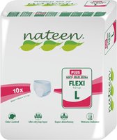 Incontinentiebroekjes Nateen Flexi Plus Large - 8 pakken van 10 stuks