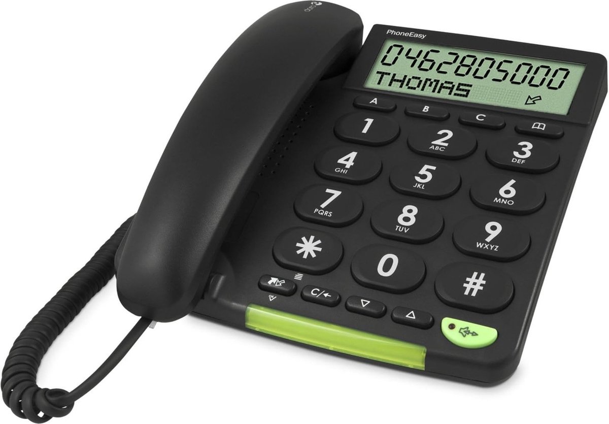 Doro PhoneEasy 312CS - Vaste telefoon - Zwart