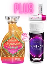 Devoted Creations Moroccan Midnight 400 ml plus Sunshot en Lippenbalsem
