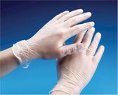 Poedervrij Transparant Vinyl Handschoenen Wegwerp Medische 100 stuks maat 9/10 XL / Extra-Large - wegwerphandschoenen - disposable medical gloves