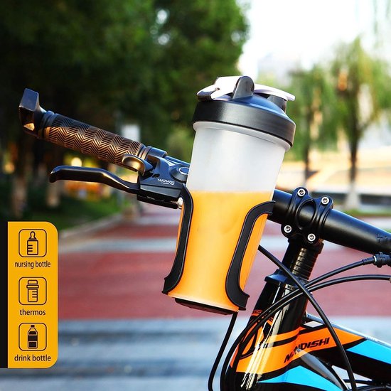 bidonhouder - Drinkfleshouder - bidonhouder fiets - Universele Bekerhouder - Kinderwagen Buggy - mountainbikes - Fiets - Universele bekerhouder voor fietsen - Trolleys of rollators - Zwart van Hobest — afbeelding 5
