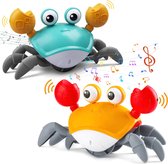 Lopende & Dansende Krab - Walking Crab - Bewegend Speelgoed - Baby - Toy - Peuter - Motoriek Speelgoed - Fijne Motoriek - Hondenspeelgoed - Hondenspeeltjes - Montessori Speelgoed - Crawling Crab - Bekend van TikTok - Tummy Time