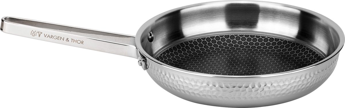 Vargen & Thor - Modell Mb Jr - zilveren koekenpan - 22 cm