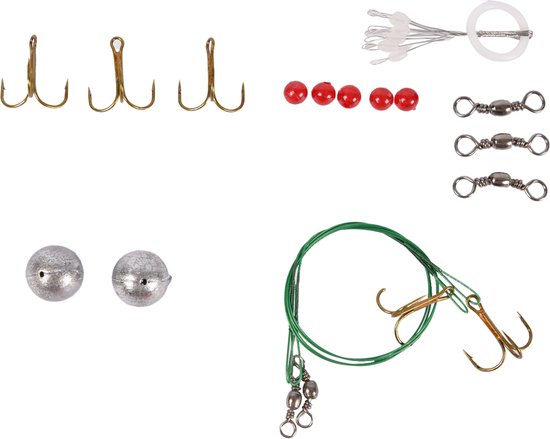 Neon Zilver Zwart Hengelbenodigdheden voor Hengelsport Kamperen & Outdoor - Kunststof en Metaal - Complete Set voor Beginners - 11cm Hoog - 2cm Breed - 1 Stuk — afbeelding 4