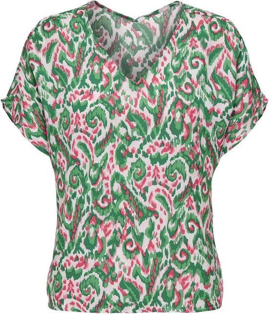 Only T-shirt Onlaxi S/s Top Ex Ptm 15337835 Deep Mint/boho Bloom Dames Maat - L