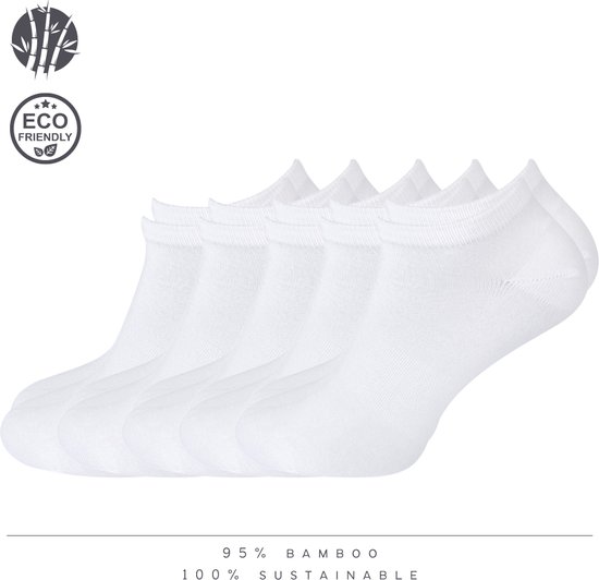 Kleurrijke sokken | 5 Paar | Maat 40-44 | Enkelsokken | Sneakersokken | Bamboe sokken | Vrolijke sokken | Sportsokken | Golfsokken | Hardloopsokken | Tennissokken | Comfortabele sokken | Cadeau voor heren