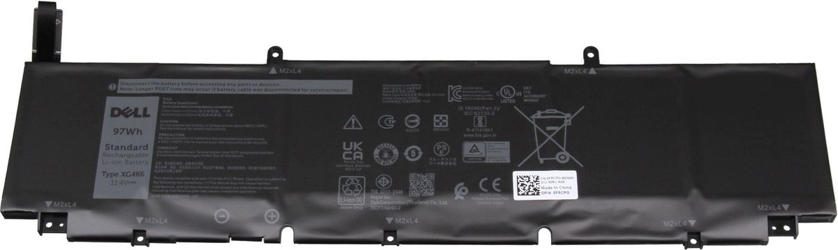 Dell XG4K6 Batterij - 97Wh