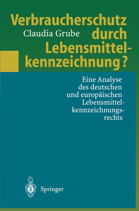 Verbraucherschutz durch Lebensmittelkennzeichnung? - cover