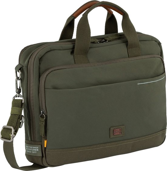 camel active Sac de bureau Sac d'ordinateur portable pour ordinateur portable City BB Business Bag Khaki Kaki