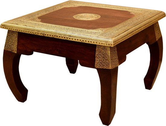 Table à opium orientale en laiton S