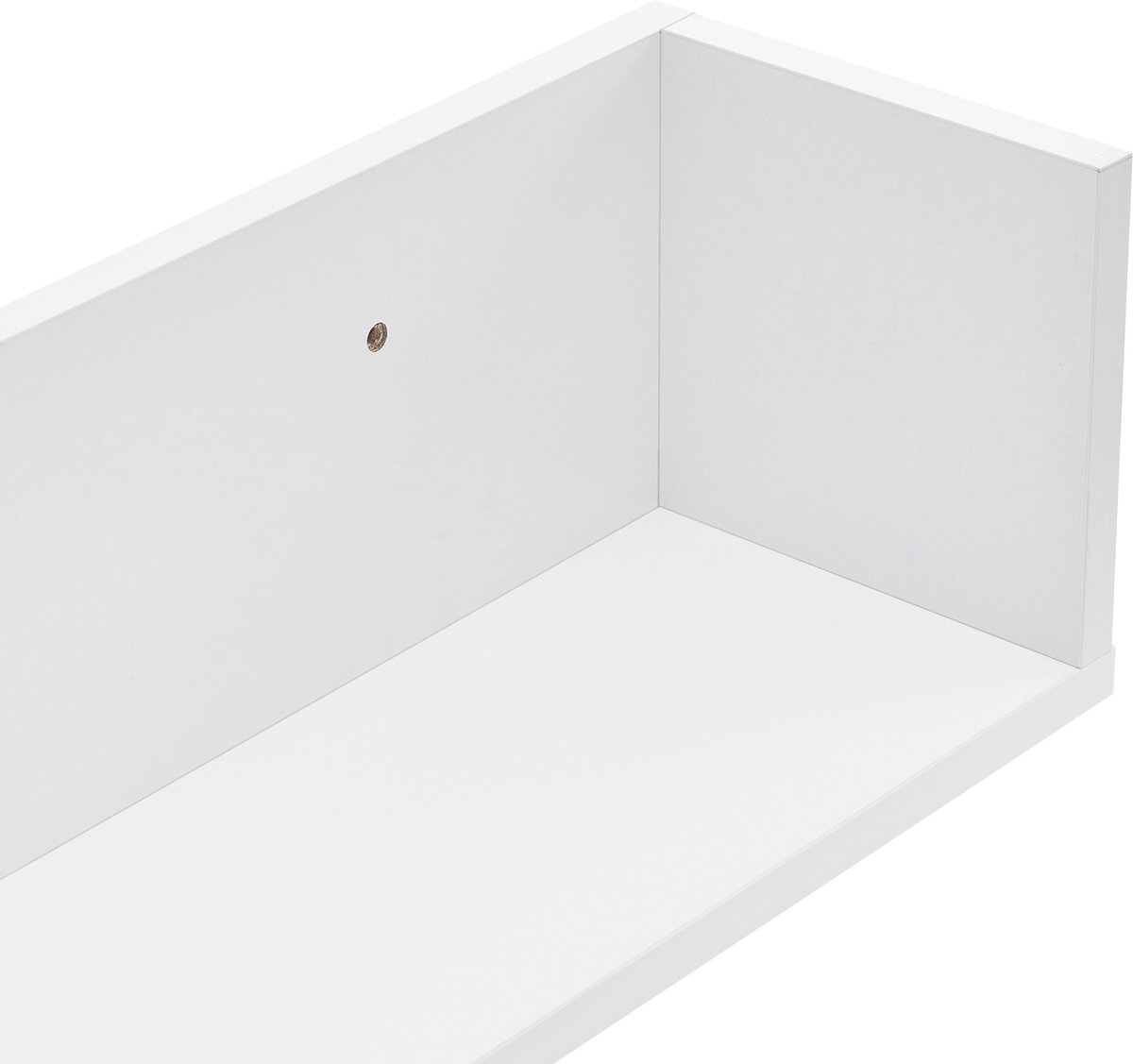 Wandplank Morley - Set van 2 - 75x16,5x16,5 cm - Wit - Spaanplaat - Stijlvol design