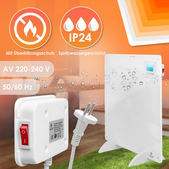 Infraroodverwarming Met Led-verlichting, Afstandsbediening En Plafondmontage - Ip44, 1000w