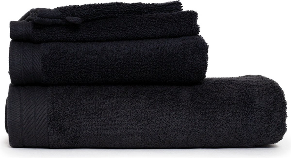The One Towelling Organische handdoeken set – Badlakens, Handdoeken, Gastendoekjes & Washandjes – 11-Delig – Organisch katoen - Antraciet