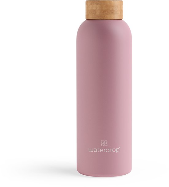 waterdrop® Thermosfles - 600 ml - Roestvrij Staal - Pastelroze Mat