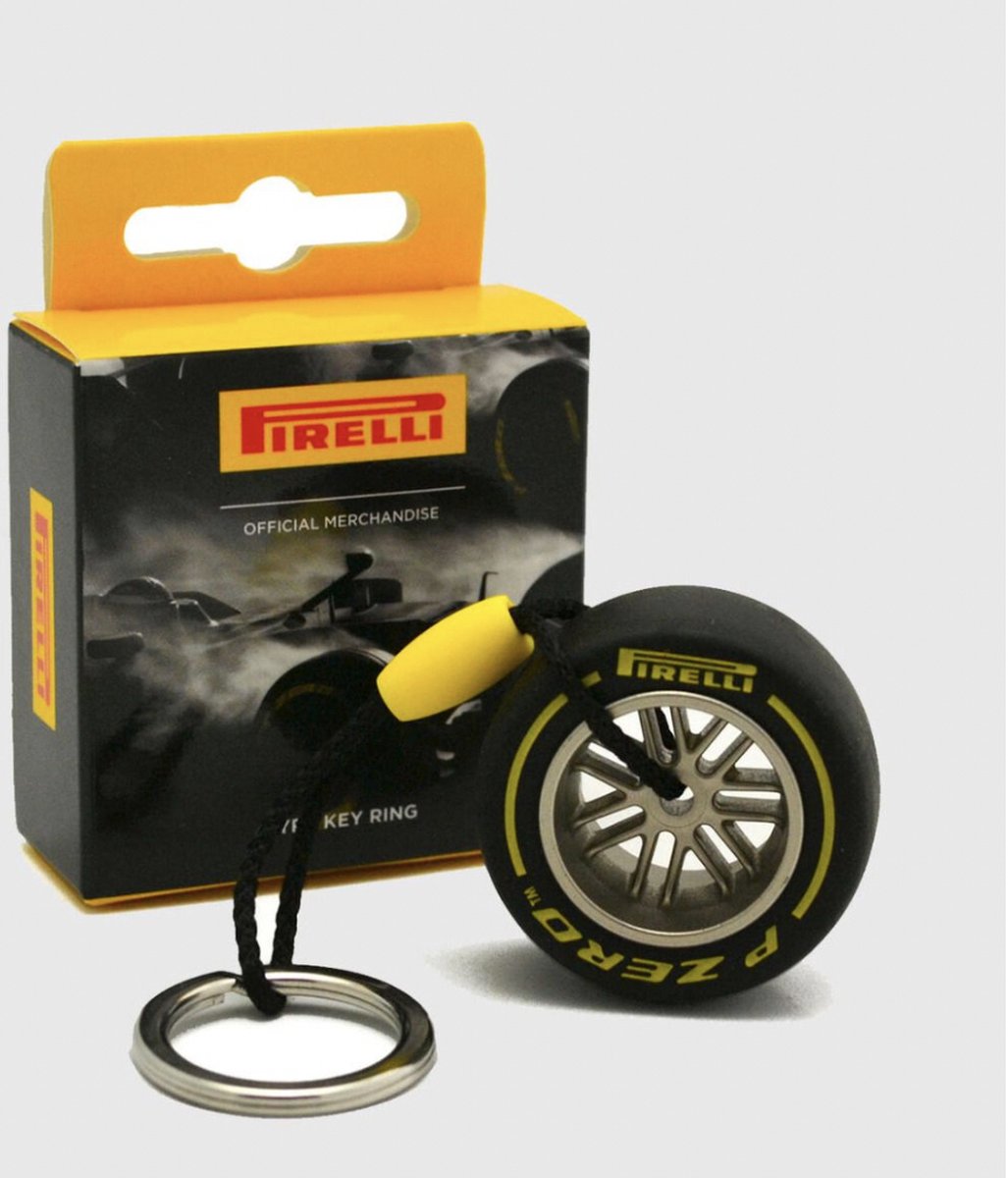 Porte-clé Pirelli pneu F1 jaune - Formule 1/FANS FOR WHEELS
