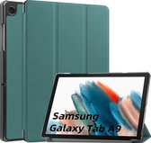 Case2go - Tablet hoes geschikt voor Samsung Galaxy Tab A9 (2023) - Tri-fold hoes met auto/wake functie - 8 inch - Groen