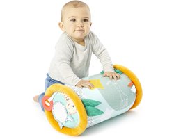 foto van Sophie de giraf Rollin' Speelrol - Kruiprol - Baby speelgoed - Kraamcadeau - Babyshower cadeau - Vanaf 6 maanden - 42 x 24 x 24 cm - Stoffen hoes