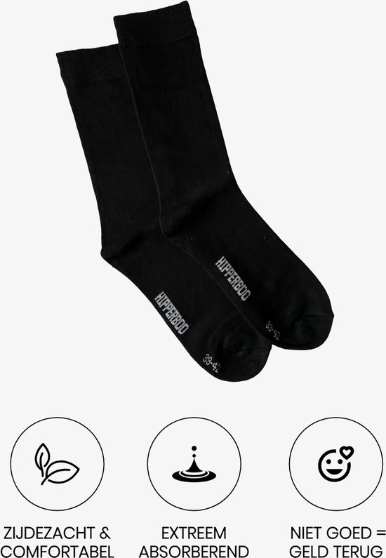 Hipperboo - HipperSocks by Hipperboo - Chaussettes en Bamboe 3 paires - Unisexe - Taille 36-41 - 3 paires - Dames et hommes - Matériau durable - 80% Bamboe