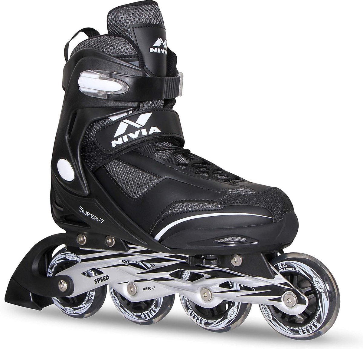 Nivia Super Verstelbare Inline Skates voor Kinderen | Maat 32-35 EU | Comfortabele PU Wielen | Stevig Frame | Veilig & Duurzaam Skeelers voor Jongens en Meisjes | Indoor & Outdoor Skates | Beginners & Gevorderden