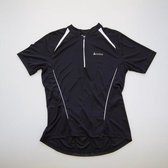 Fietsshirt Heren – Odlo – Korte Mouw en Rits – Zwart/Wit maat XL