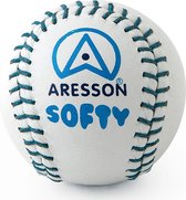 Aresson Rounders Bal Softy 19 Cm Leer Wit