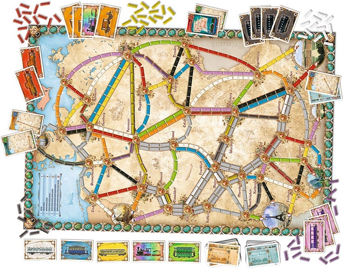 Days of Wonder - Ticket to Ride Germany - Stedeneditie - Bordspel — afbeelding 9