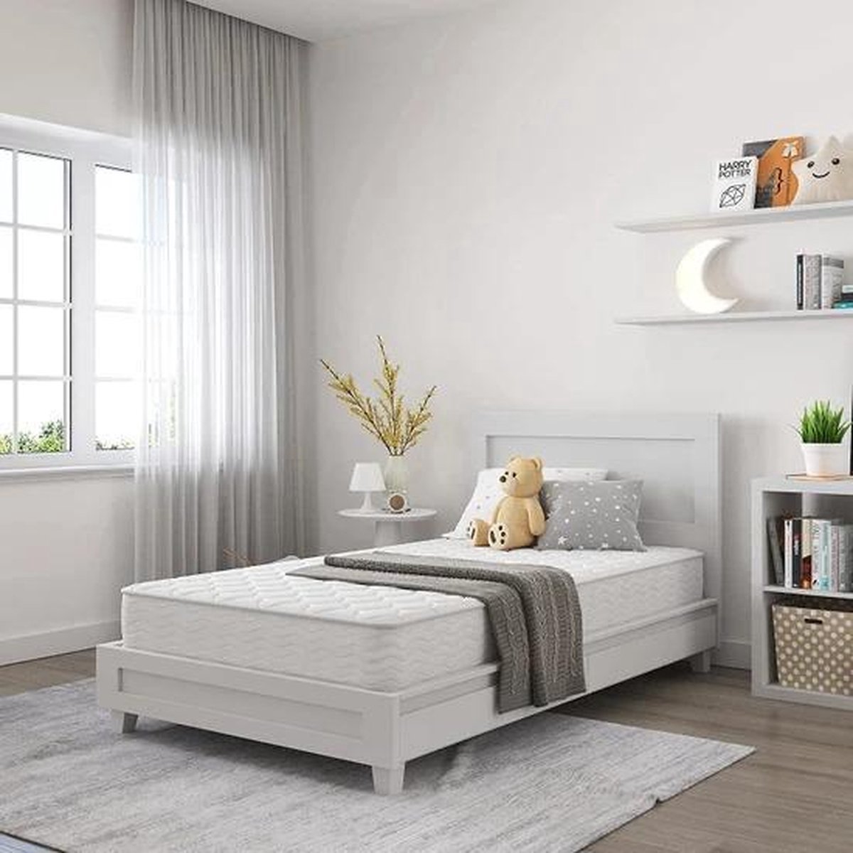 Comforta - Eenpersoons - Pocketveringmatras - 90x200x15 - Antiallergisch - Tencel - 15cm
