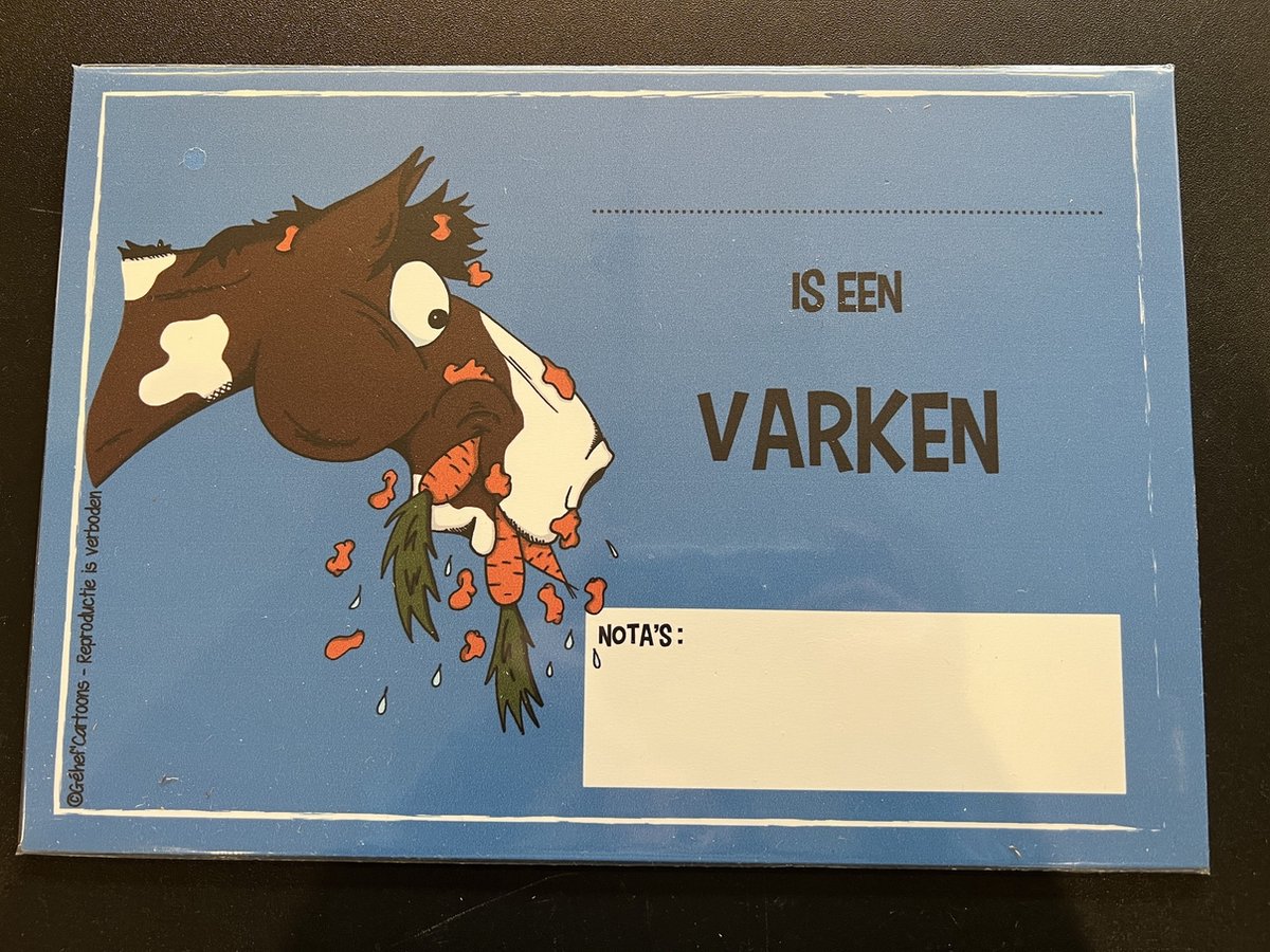 FR8MAN Humoristische Naamborden NL ... Is One size Een Varken