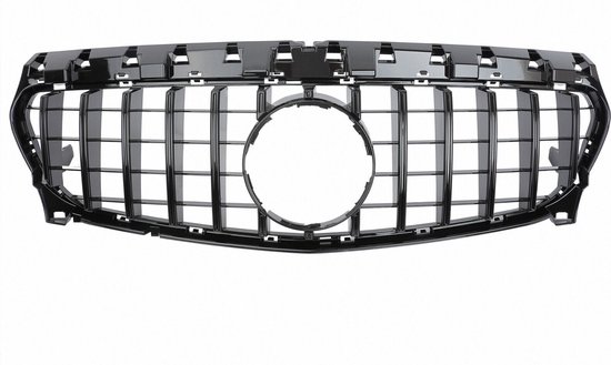 Calandre compatible avec Mercedes Classe CLA W117 2016-2019 Facelift GT Noir Haute Brillance