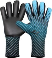 Nivia Force Football/Soccer Goalkeeper Gloves for Men and Women (Blue/Black, Size: Medium) | Material: Rubber | Comfortable fit | ‎Extra grip | Football gloves | Cushioned Rubber Plam