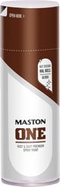 Maston ONE - Peinture en aérosol - Brillant - Brun noisette (RAL 8011) - 400 ml