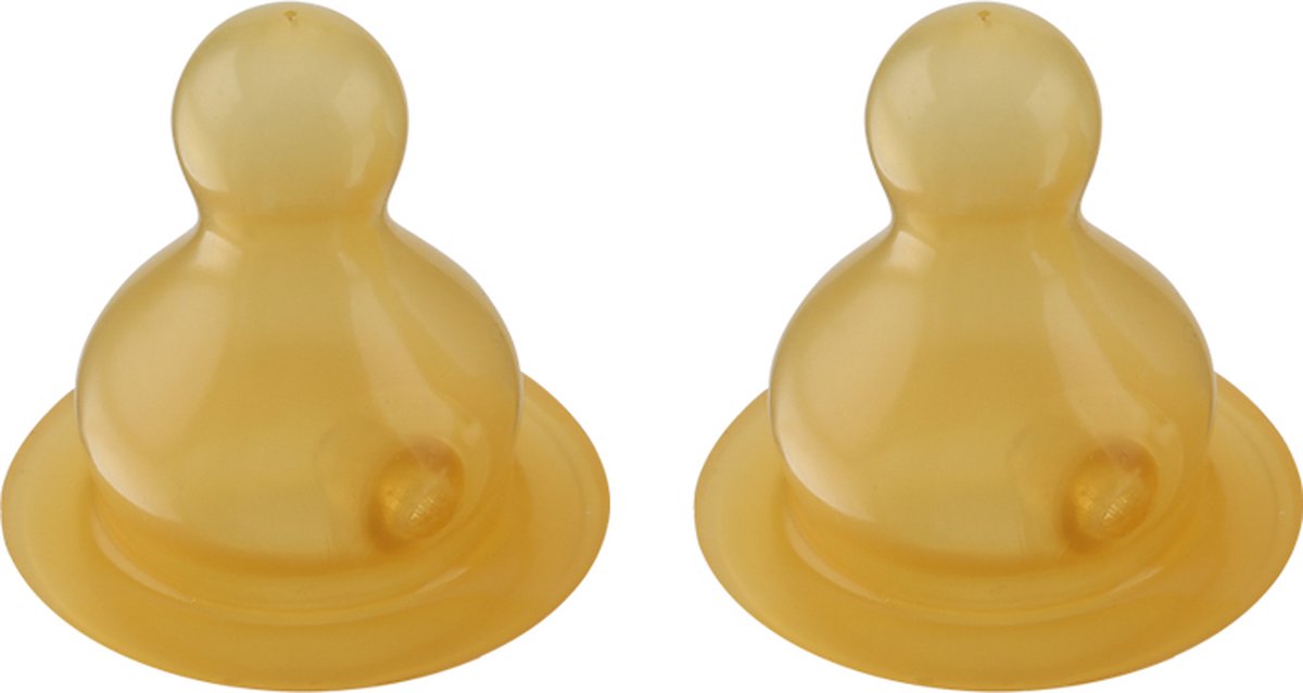 Goedkoopste HEVEA - Speen voor glazen drinkfles - 2-pack - Mediumflow - 3-24 mnd