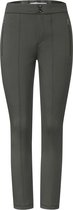 Pantalon Street One York Scuba coupe slim - coloris Woods Green - taille 46