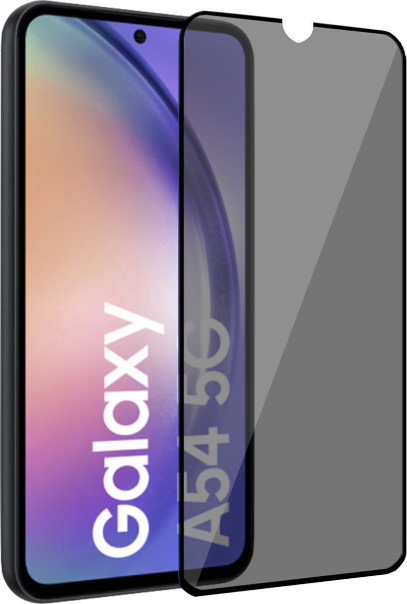 Nuglas Premium Privacy Screenprotector Voor Samsung Galaxy A54 5G - Tempered Privacy Glass 5D